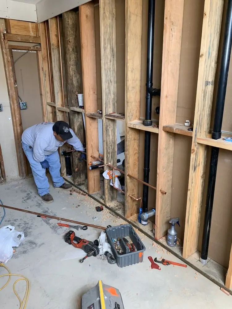 Commercial rough-in plumbing for Gas Line Repair in West End Market